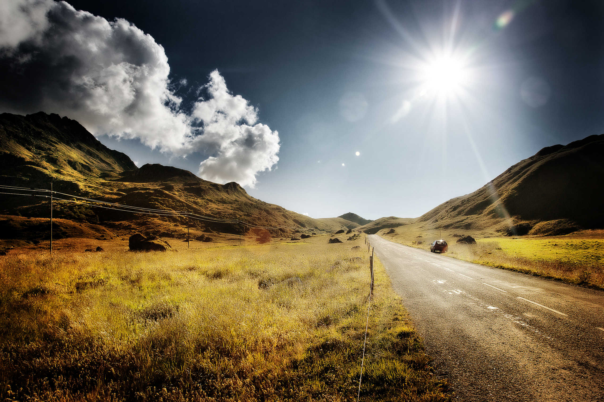 Route de Roselend en Été